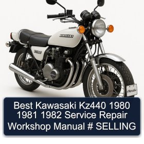 Best Kawasaki Kz440 1980 1981 1982 Service Repair Workshop Manual # SELLING