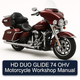HD DUO GLIDE 74 OHV Motorcycle Workshop Manual