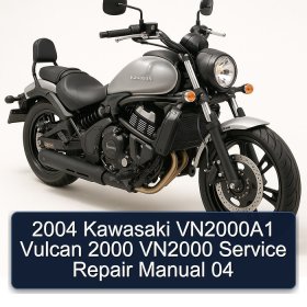 2004 Kawasaki VN2000A1 Vulcan 2000 VN2000 Service Repair Manual 04