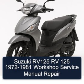 Suzuki RV125 RV 125 1972-1981 Workshop Service Manual Repair