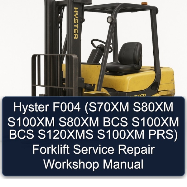 Hyster F004 (S70XM S80XM S100XM S80XM BCS S100XM BCS S120XMS S100XM PRS) Forklift Service Repair Workshop Manual