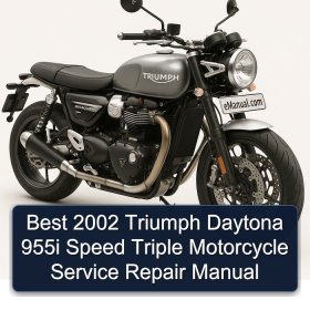 Best 2002 Triumph Daytona 955i Speed Triple Motorcycle Service Repair Manual