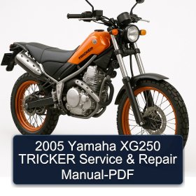 2005 Yamaha XG250 TRICKER Service & Repair Manual-PDF