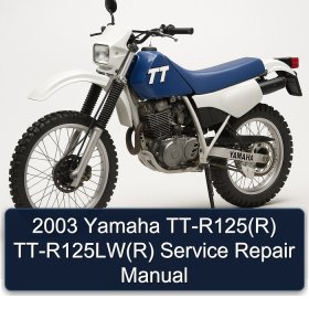 2003 Yamaha TT-R125(R) TT-R125LW(R) Service Repair Manual