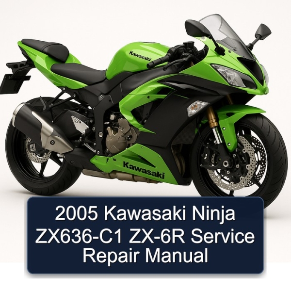 2005 Kawasaki Ninja ZX636-C1 ZX-6R Service Repair Manual
