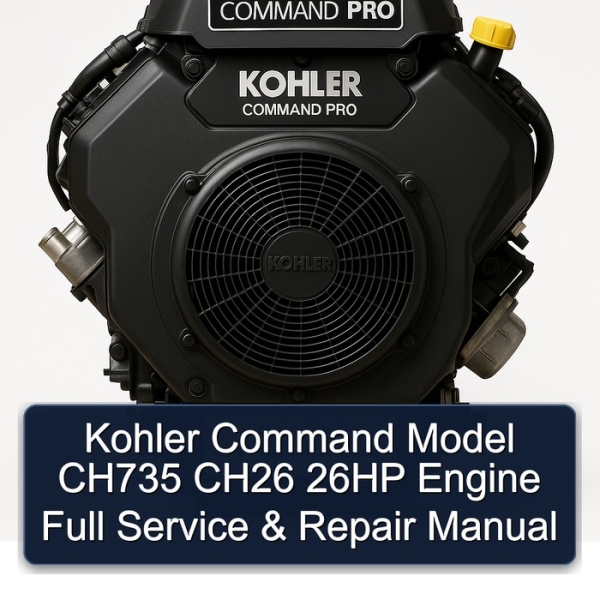 Kohler Command Model CH735 CH26 26HP Engine Full Service & Repair Manual