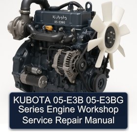 KUBOTA 05-E3B 05-E3BG Series Engine Workshop Service Repair Manual