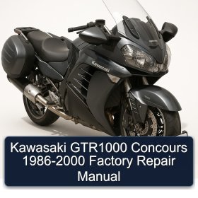 Kawasaki GTR1000 Concours 1986-2000 Factory Repair Manual