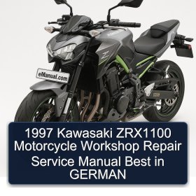 1997 Kawasaki ZRX1100 Motorcycle Workshop Repair Service Manual Best in GERMAN