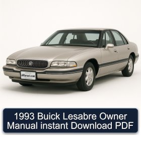 1993 Buick Lesabre Owner Manual instant Download PDF