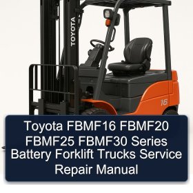 Toyota FBMF16 FBMF20 FBMF25 FBMF30 Series Battery Forklift Trucks Service Repair Manual