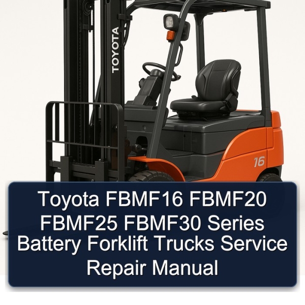 Toyota FBMF16 FBMF20 FBMF25 FBMF30 Series Battery Forklift Trucks Service Repair Manual