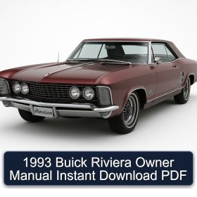 1993 Buick Riviera Owner Manual Instant Download PDF