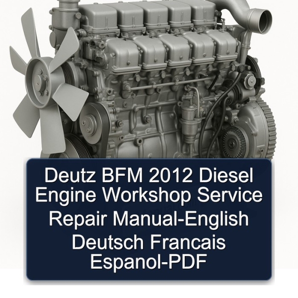Deutz BFM 2012 Diesel Engine Workshop Service Repair Manual-English Deutsch Francais Espanol-PDF