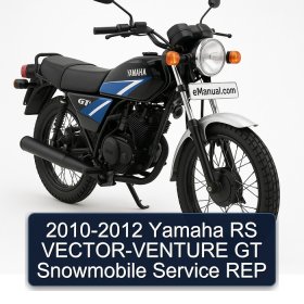 2010-2012 Yamaha RS VECTOR-VENTURE GT Snowmobile Service REP