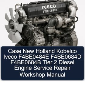 Case New Holland Kobelco Iveco F4BE0484E F4BE0684D F4BE0684B Tier 2 Diesel Engine Service Repair Workshop Manual