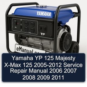 Yamaha YP 125 Majesty X-Max 125 2005-2012 Service Repair Manual 2006 2007 2008 2009 2011