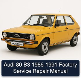 Audi 80 B3 1986-1991 Factory Service Repair Manual