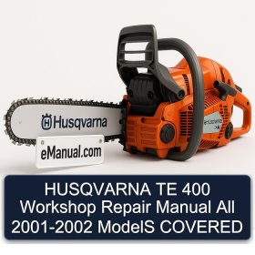 HUSQVARNA TE 400 Workshop Repair Manual All 2001-2002 ModelS COVERED