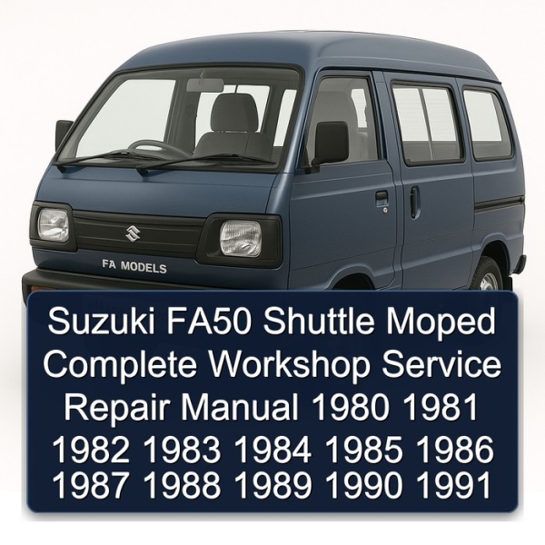 Suzuki FA50 Shuttle Moped Complete Workshop Service Repair Manual 1980 1981 1982 1983 1984 1985 1986 1987 1988 1989 1990 1991