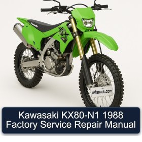 Kawasaki KX80-N1 1988 Factory Service Repair Manual