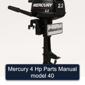Mercury 4 Hp Parts Manual model 40