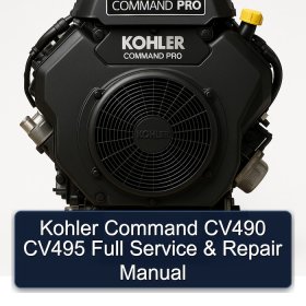 Kohler Command CV490 CV495 Full Manual de servicio y reparación