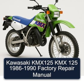 Kawasaki KMX125 KMX 125 1986-1990 Factory Repair Manual