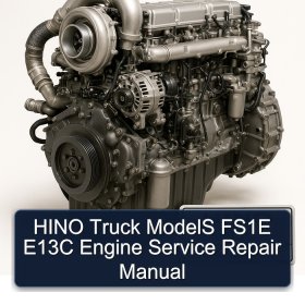 HINO Truck ModelS FS1E E13C Engine Service Repair Manual