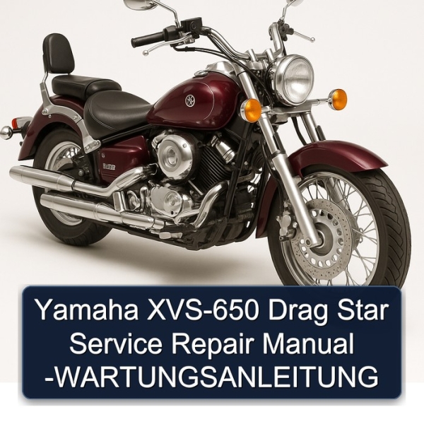 Yamaha XVS-650 Drag Star Service Repair Manual -WARTUNGSANLEITUNG