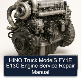 HINO Truck ModelS FY1E E13C Engine Service Repair Manual