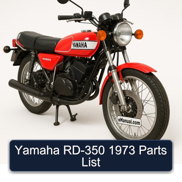 Yamaha RD-350 1973 Parts List