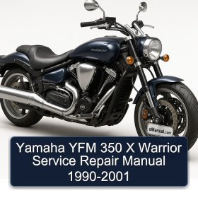 Yamaha YFM 350 X Warrior Service Repair Manual 1990-2001