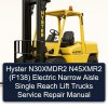 Hyster N30XMDR2 N45XMR2 (F138) Electric Narrow Aisle Single Reach Lift Trucks Service Repair Manual