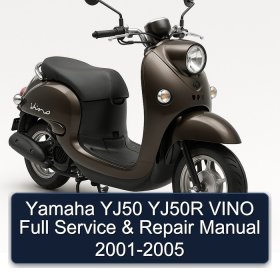 Yamaha YJ50 YJ50R VINO Full Service & Repair Manual 2001-2005