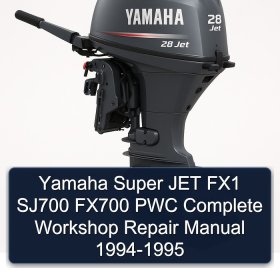 Yamaha Super JET FX1 SJ700 FX700 PWC Complete Workshop Repair Manual 1994-1995