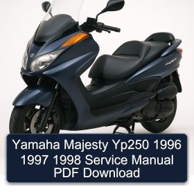 Yamaha Majesty Yp250 1996 1997 1998 Service Manual PDF Download