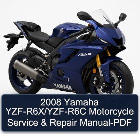2008 Yamaha YZF-R6X/YZF-R6C Motorcycle Service & Repair Manual-PDF