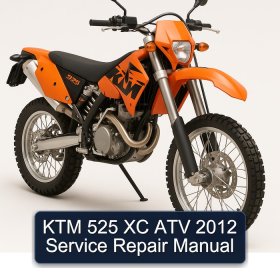 KTM 525 XC ATV 2012 Service Repair Manual