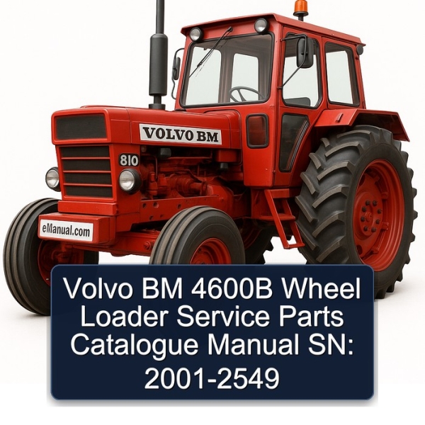 Volvo BM 4600B Wheel Loader Service Parts Catalogue Manual SN: 2001-2549