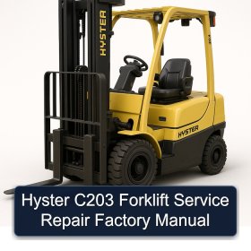 Hyster C203 Forklift Service Repair Factory Manual