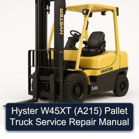 Hyster W45XT (A215) Pallet Truck Service Repair Manual