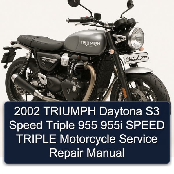 2002 TRIUMPH Daytona S3 Speed Triple 955 955i SPEED TRIPLE Motorcycle Service Repair Manual