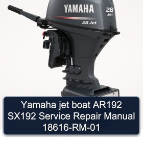 Yamaha jet boat AR192 SX192 Service Repair Manual 18616-RM-01