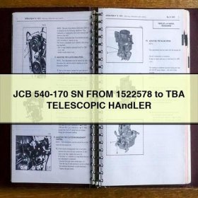 JCB 540-170 SN FROM 1522578 to TBA TELESCOPIC HAndLER