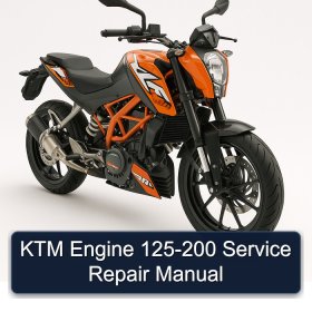 KTM Engine 125-200 Service Repair Manual