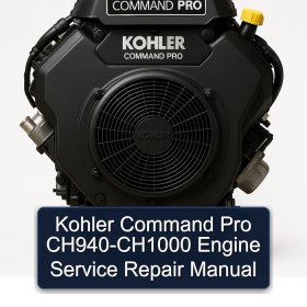 Kohler Command Pro CH940-CH1000 Motoren-Wartungs- und Reparaturhandbuch