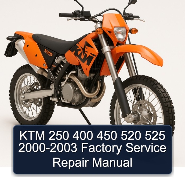 KTM 250 400 450 520 525 2000-2003 Factory Service Repair Manual