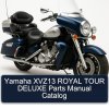 Yamaha XVZ13 ROYAL TOUR DELUXE Parts Manual Catalog