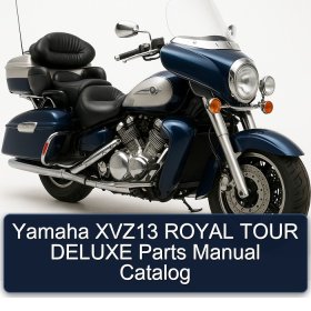 Yamaha XVZ13 ROYAL TOUR DELUXE Parts Manual Catalog